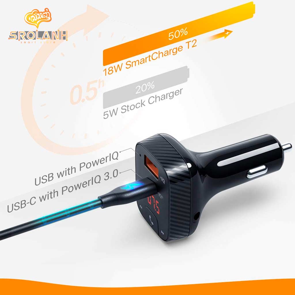 ROAV Bluetooth FM Transmitter and SmartCharge T2 SROLANH